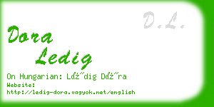dora ledig business card
